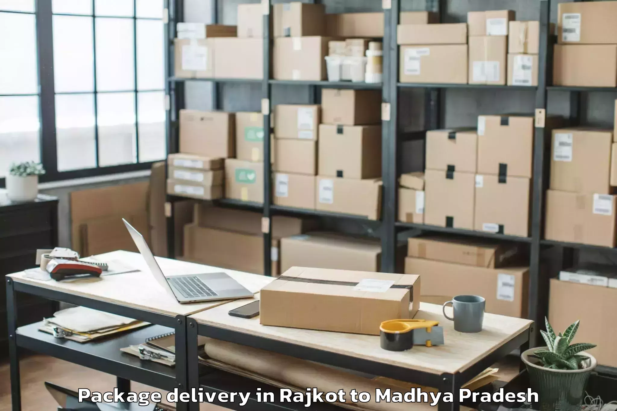 Professional Rajkot to Nagda Package Delivery